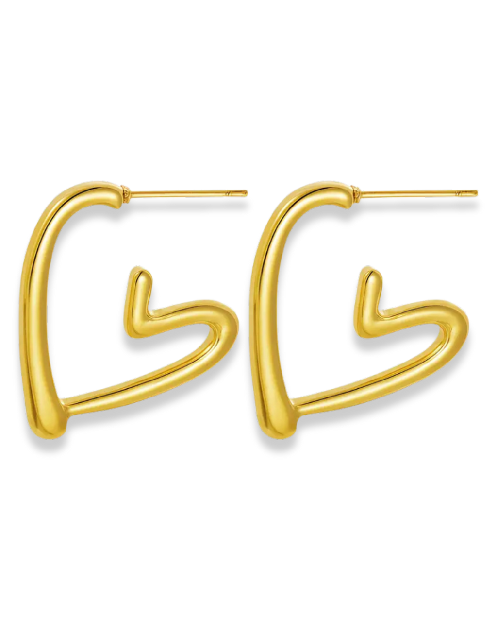 Náušnice Cœur - vyfotit na uchu