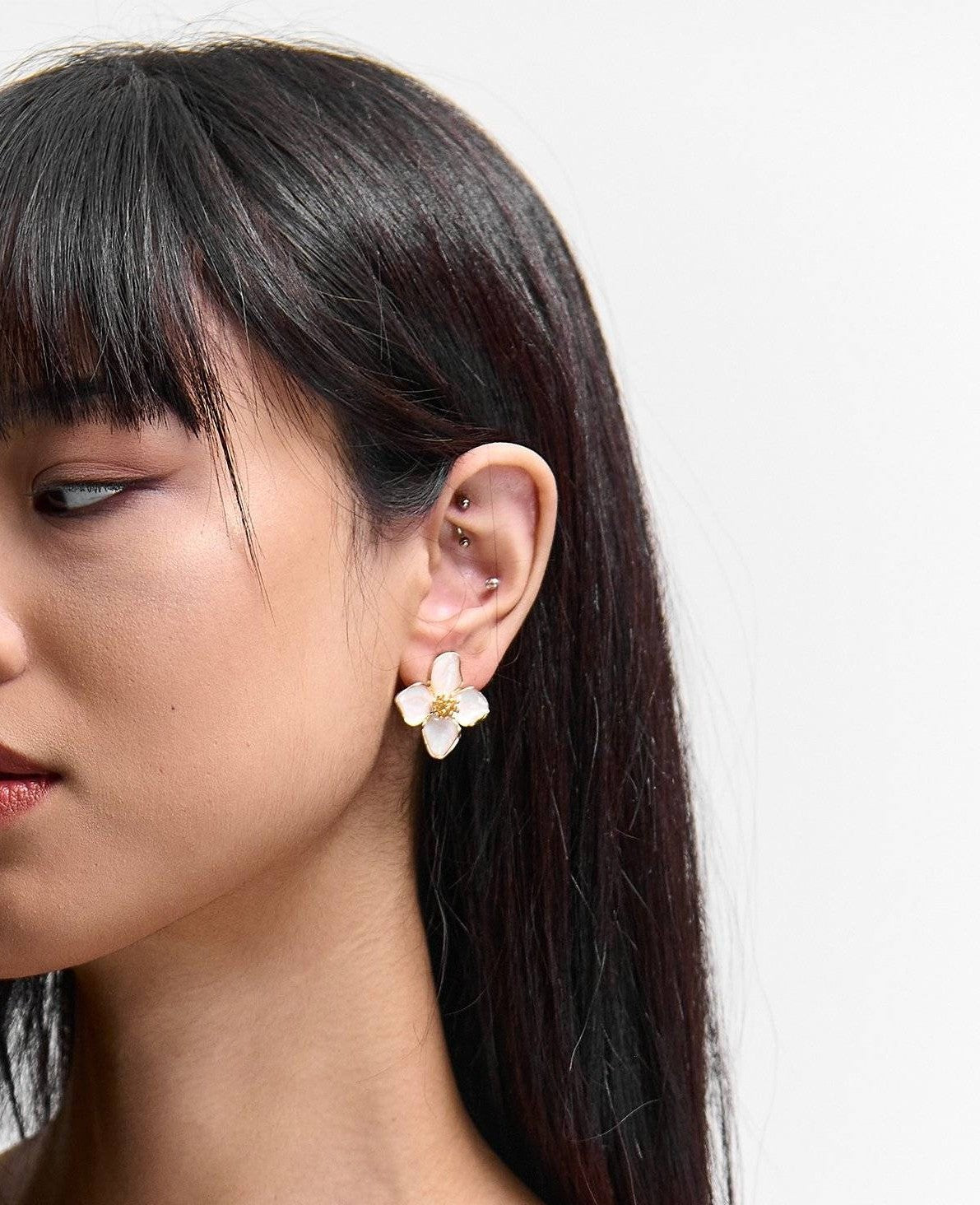 Náušnice květ Fleuré